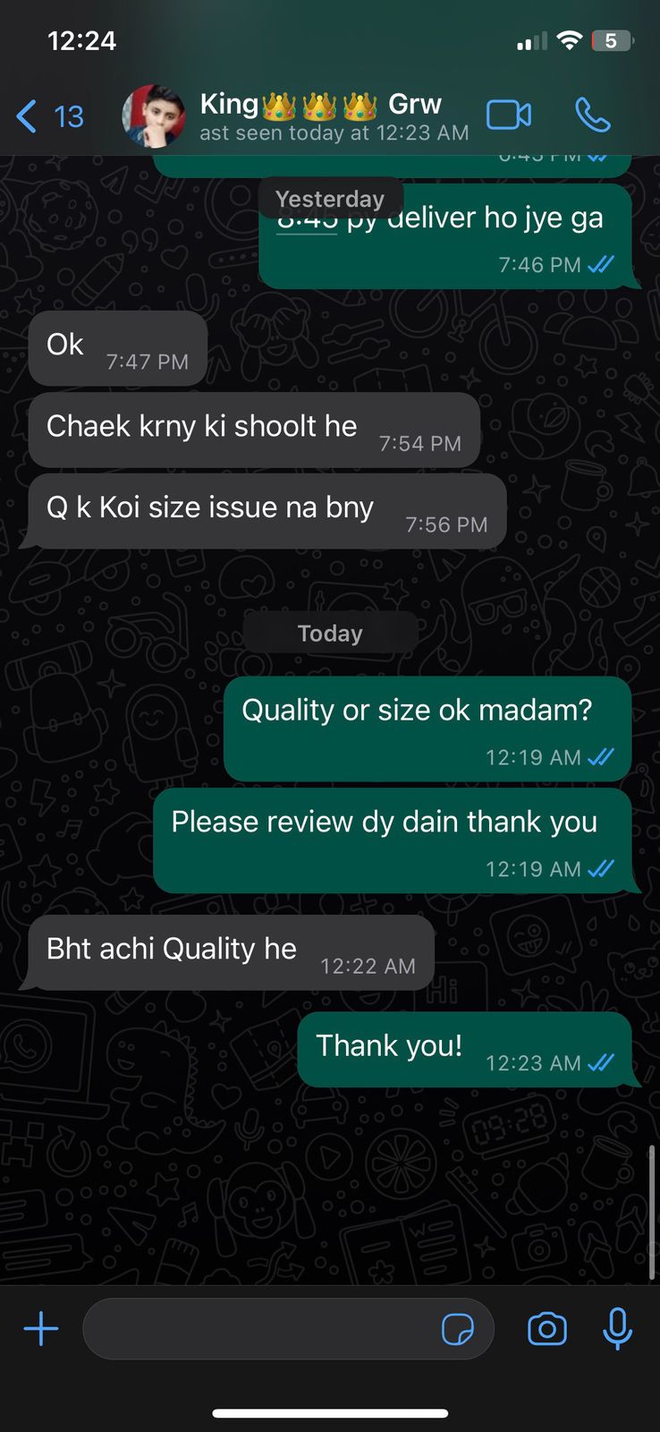 CUSTOMER REVIEW