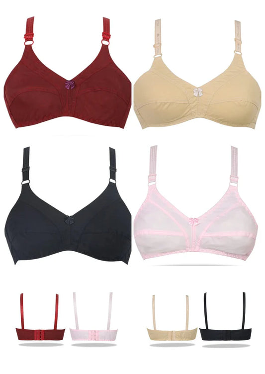Egyption suvin Cotton bra pack of 4 bra at factory price